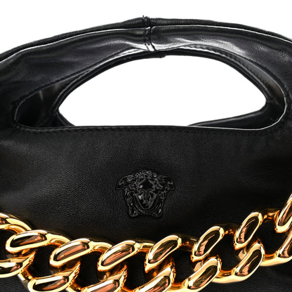 Versace Nappa Medusa Chain Shoulder Bag Black 7 of 9
