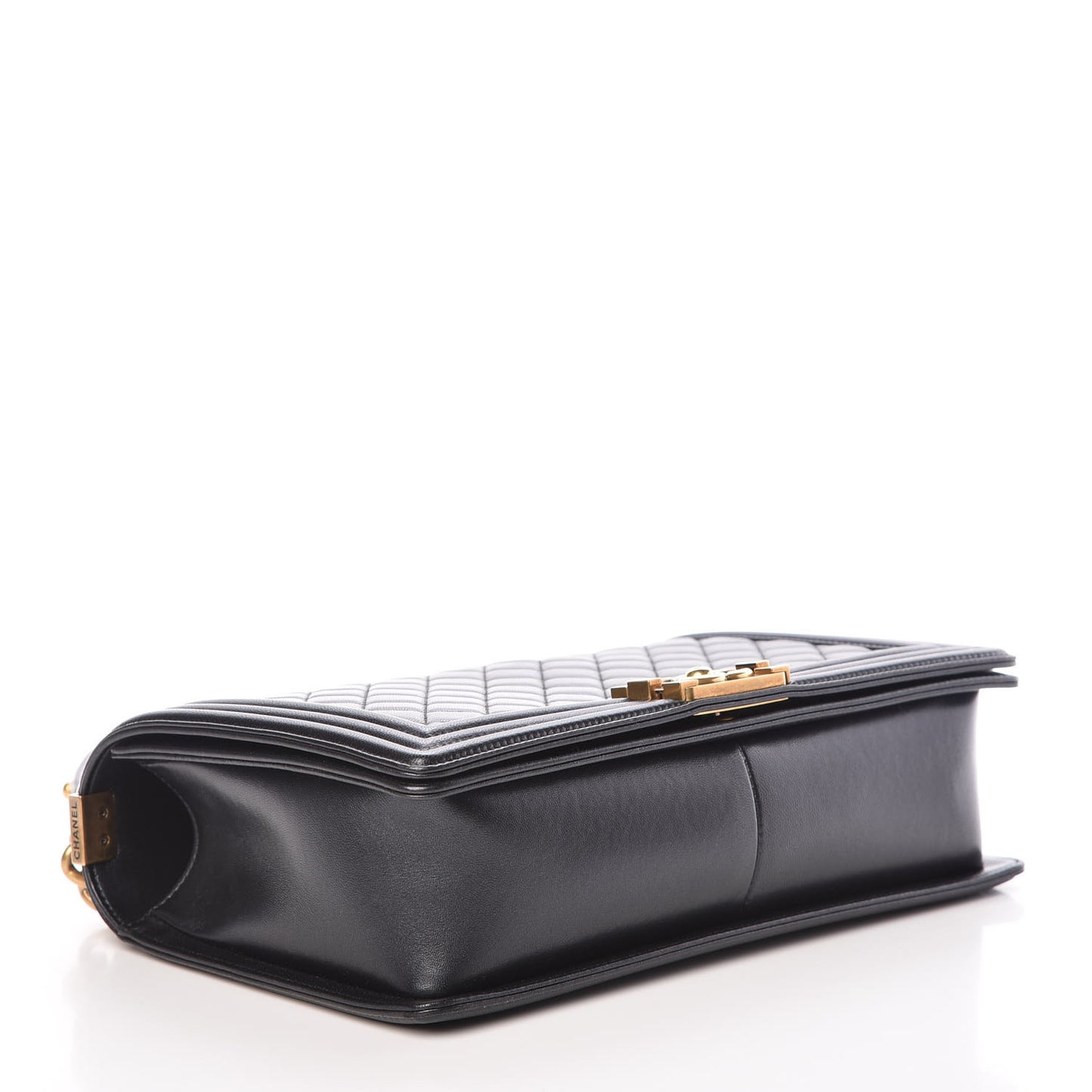 Lambskin Quilted New Medium Boy Flap Black