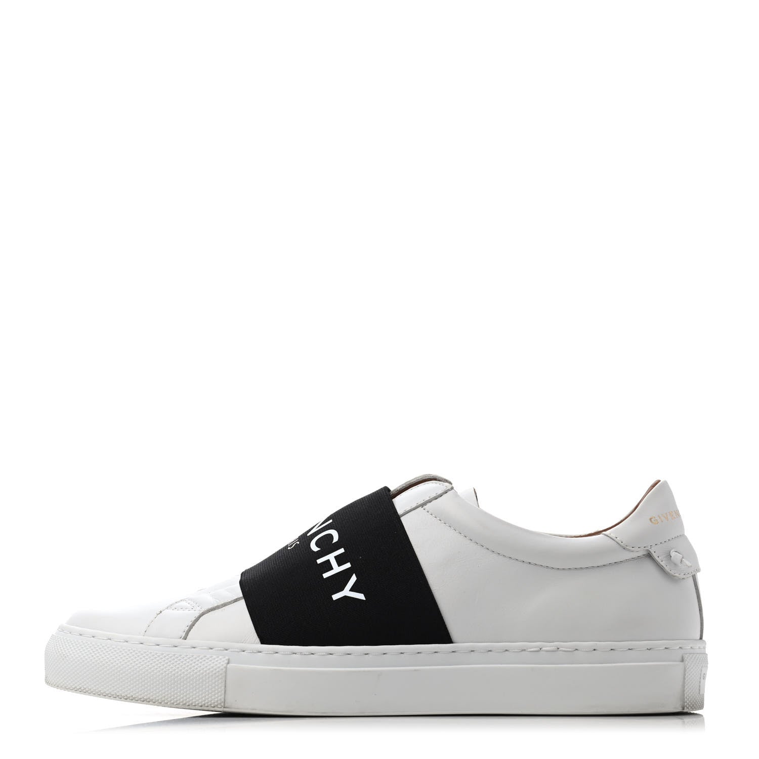 Givenchy Calfskin Band Logo Womens Urban Street Sneakers 38 White Black 1 of 4