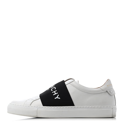 Givenchy Calfskin Band Logo Womens Urban Street Sneakers 38 White Black 1 of 4