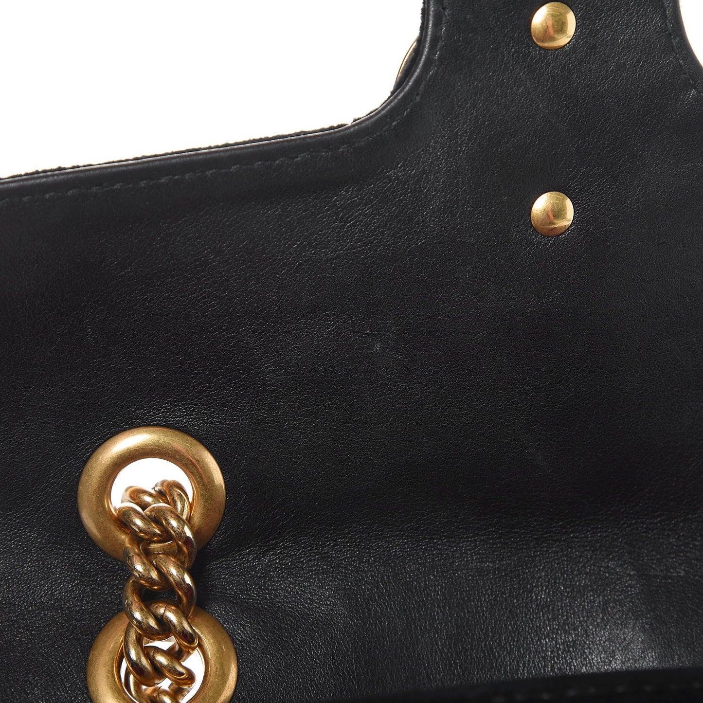 Velvet Matelasse Mini GG Marmont Shoulder Bag Black