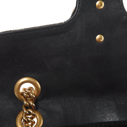 Gucci Velvet Matelasse Mini GG Marmont Shoulder Bag Black 8 of 11