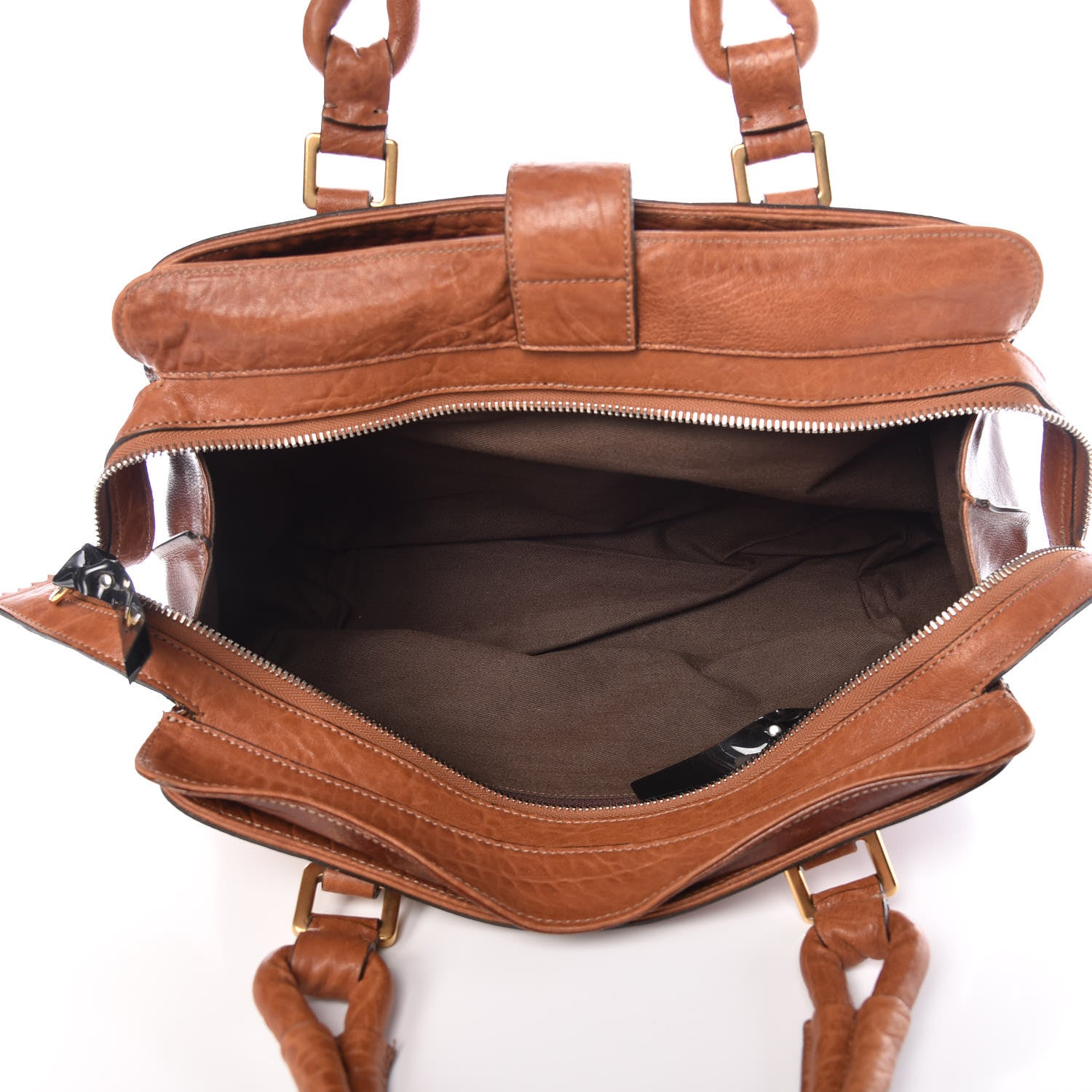 Chloe Goatskin Elvire Tote Brown 7 of 15
