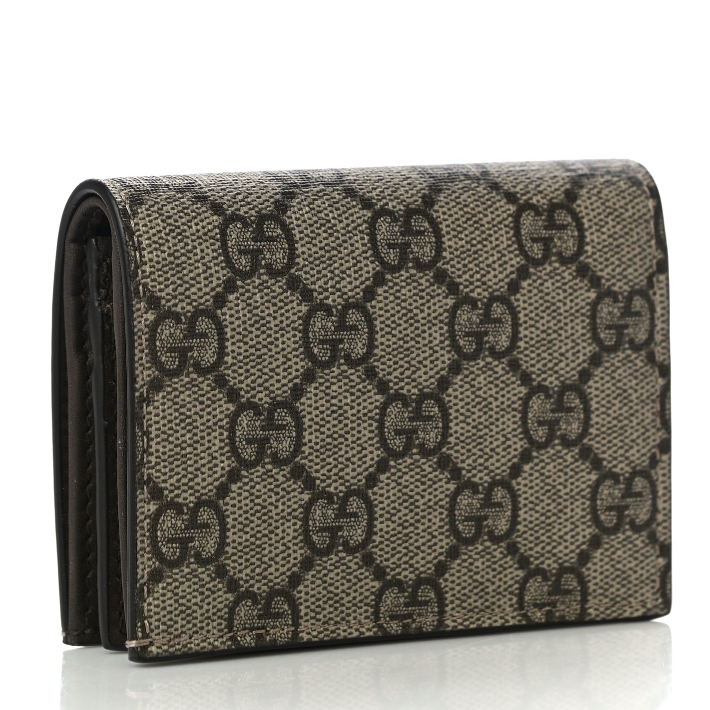 GG Supreme Monogram Card Case Beige