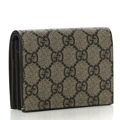 Gucci GG Supreme Monogram Card Case Beige 3 of 10