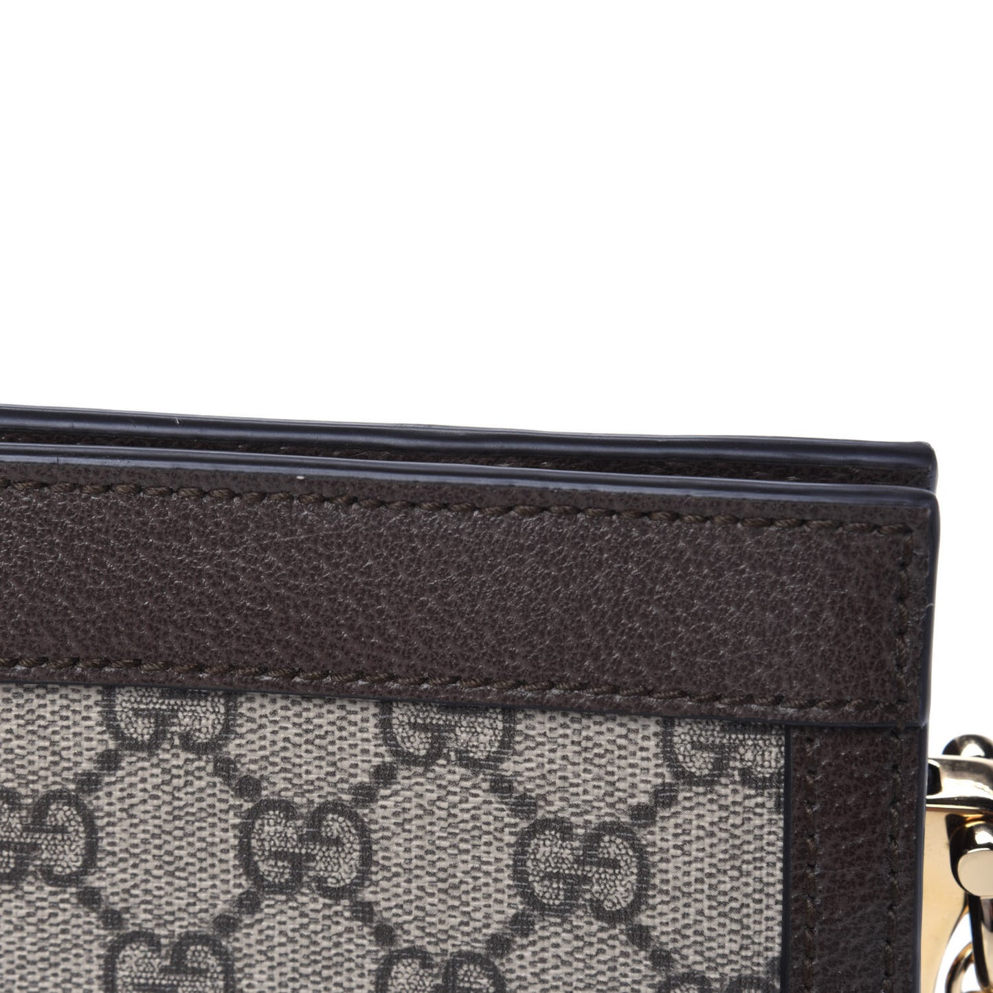 GG Supreme Monogram Web Small Ophidia Chain Shoulder Bag Brown