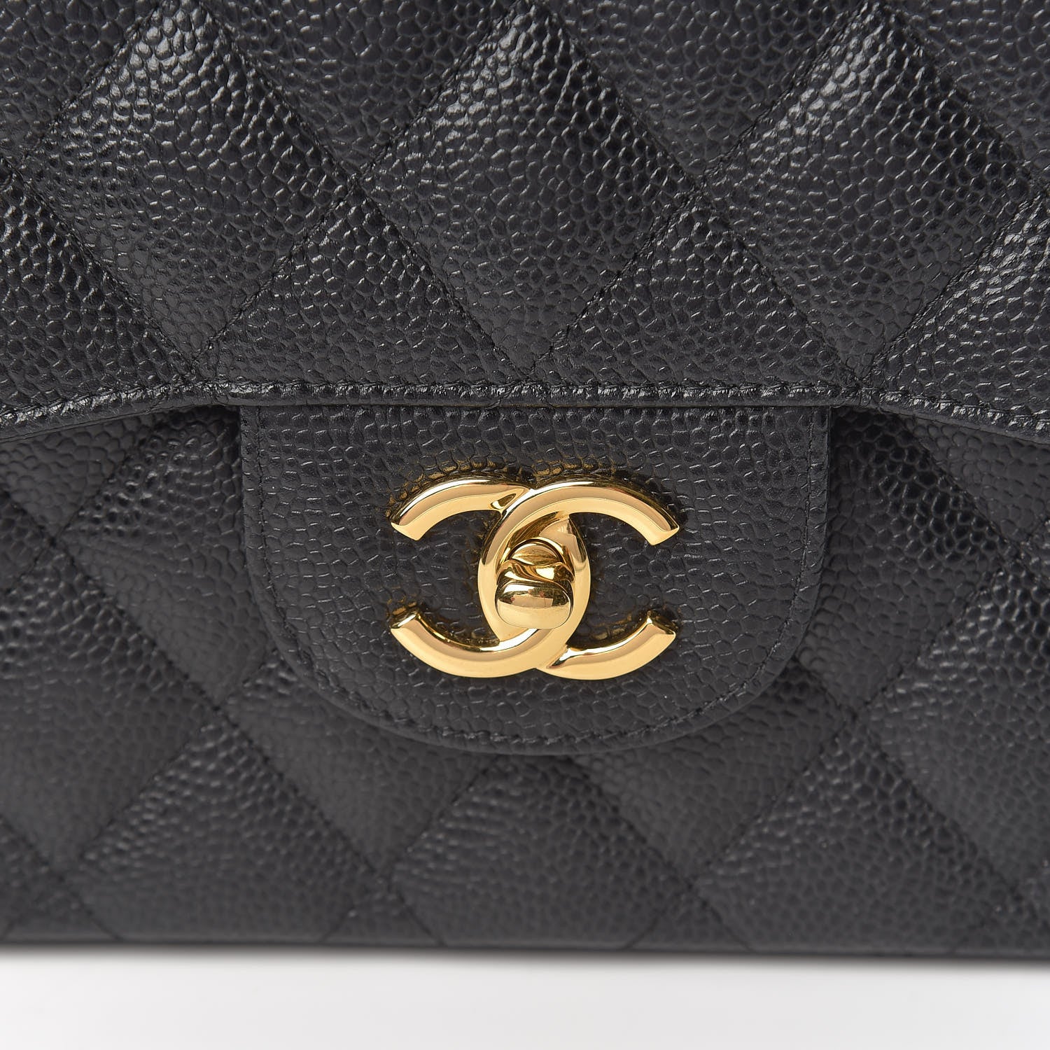 Chanel Caviar Quilted Jumbo Double Flap Black 10 of 11