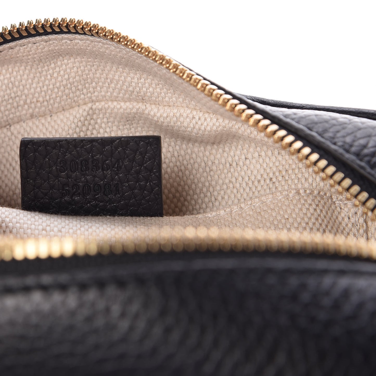 Pebbled Calfskin Small Soho Disco Bag Black