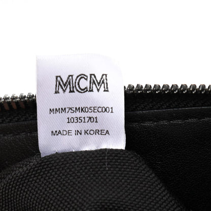MCM Calfskin Messenger Bag Charcoal 7 of 16