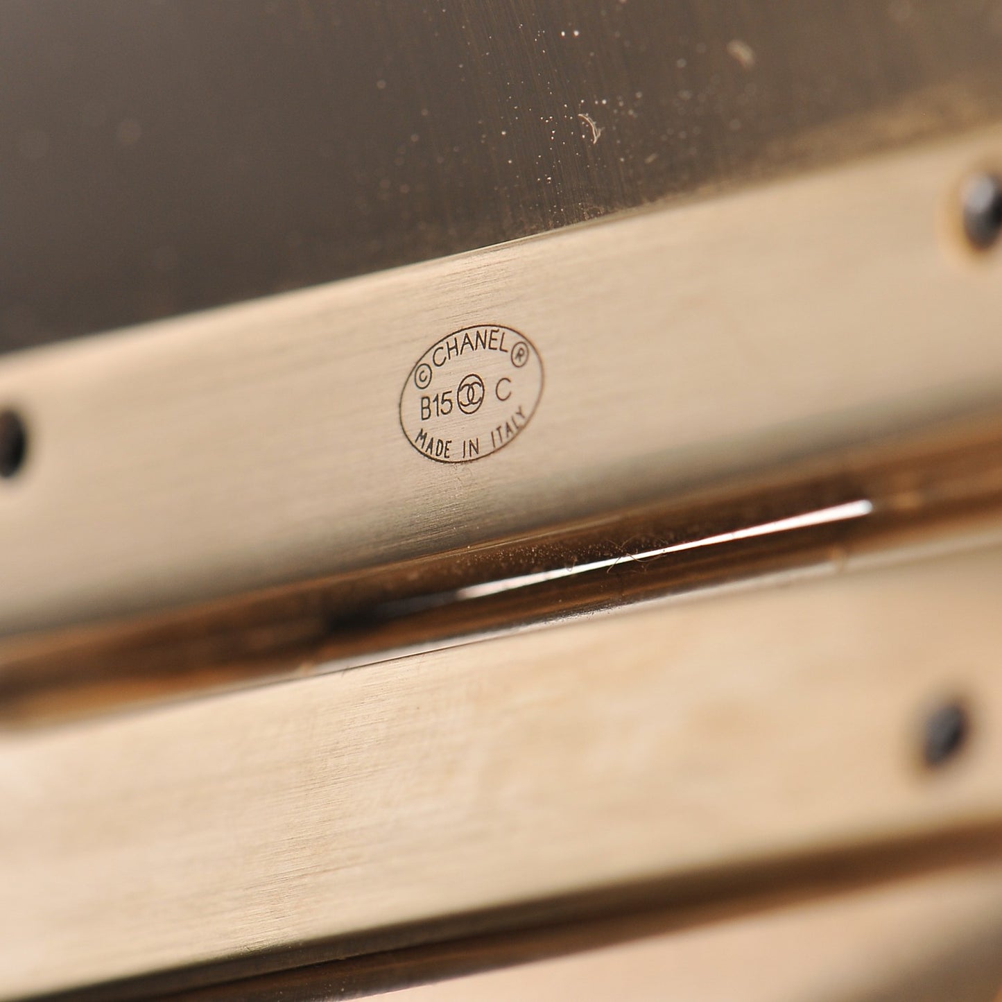 Metallic Lambskin CC Cuff Gold