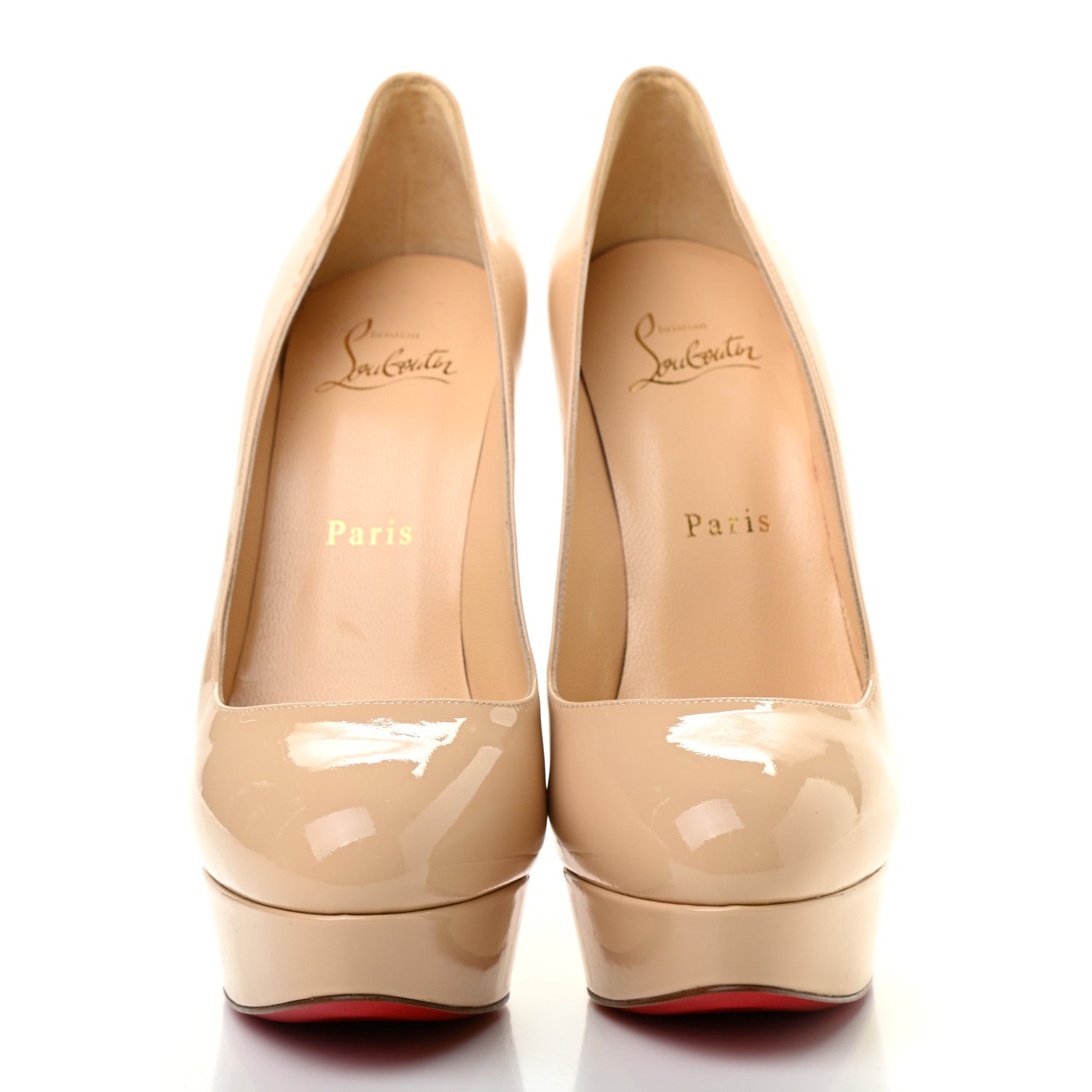 Christian Louboutin Patent Dirditta 160 Pumps 37.5 Nude 2 of 7