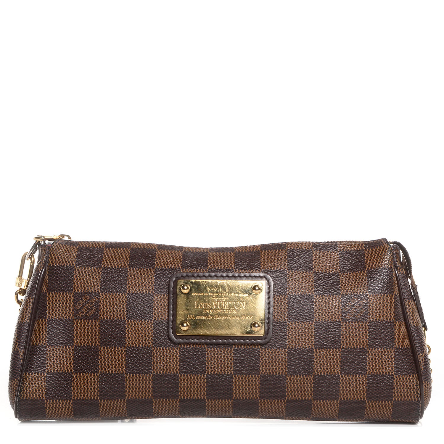 Louis Vuitton Damier Ebene Eva Clutch 1 of 8