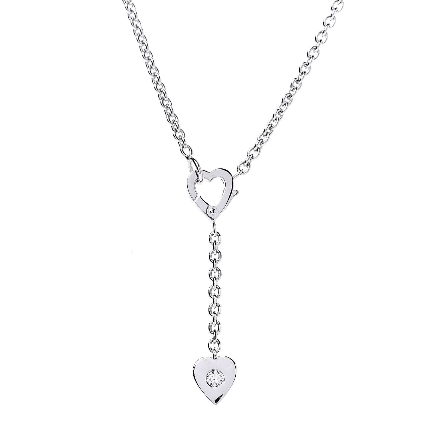 Cartier 18K White Gold Diamond Mon Amour Lariat Necklace 4 of 6