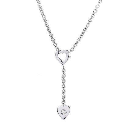 Cartier 18K White Gold Diamond Mon Amour Lariat Necklace 4 of 6