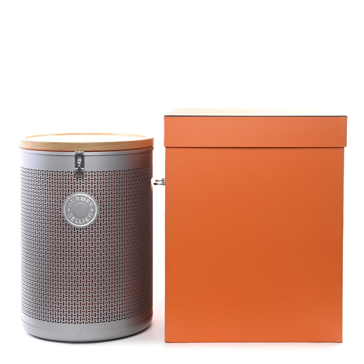 Aluminum Felt Oak Wood Carrou'Selle Saddle Box