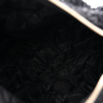 Chanel Tweed Coco Beach Barrel Shoulder Bag Black 6 of 12