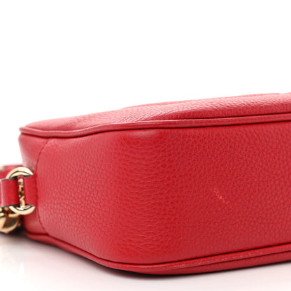Gucci Pebbled Calfskin Small Soho Disco Bag Tabasco Red 9 of 12