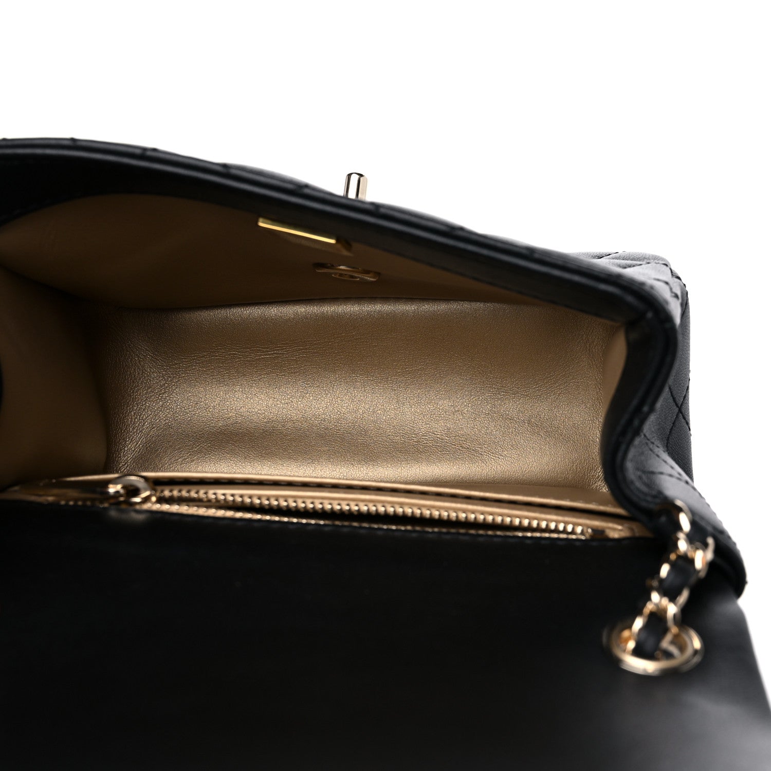 Chanel Lambskin Quilted Enamel Mini Pearl Crush Flap Black 4 of 10