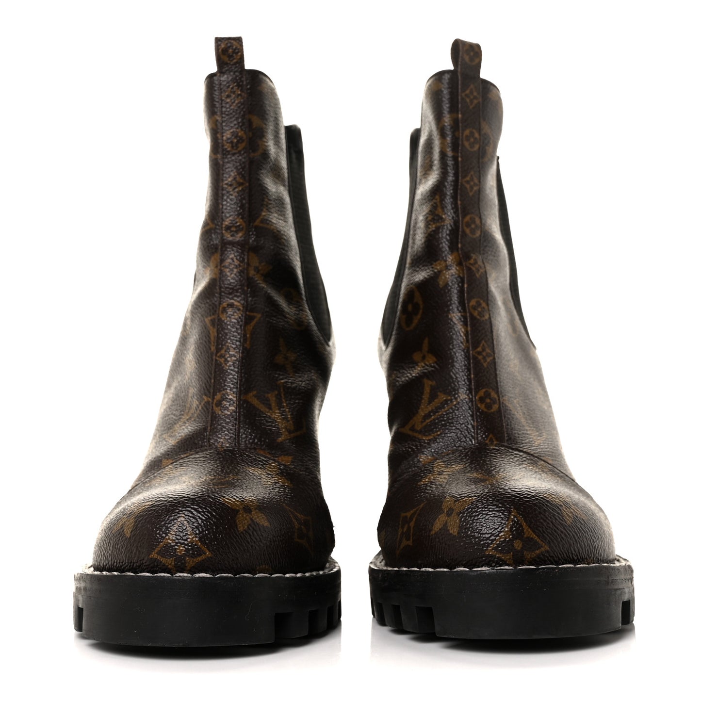 Patent Monogram Star Trail Chelsea Ankle Boots 39.5