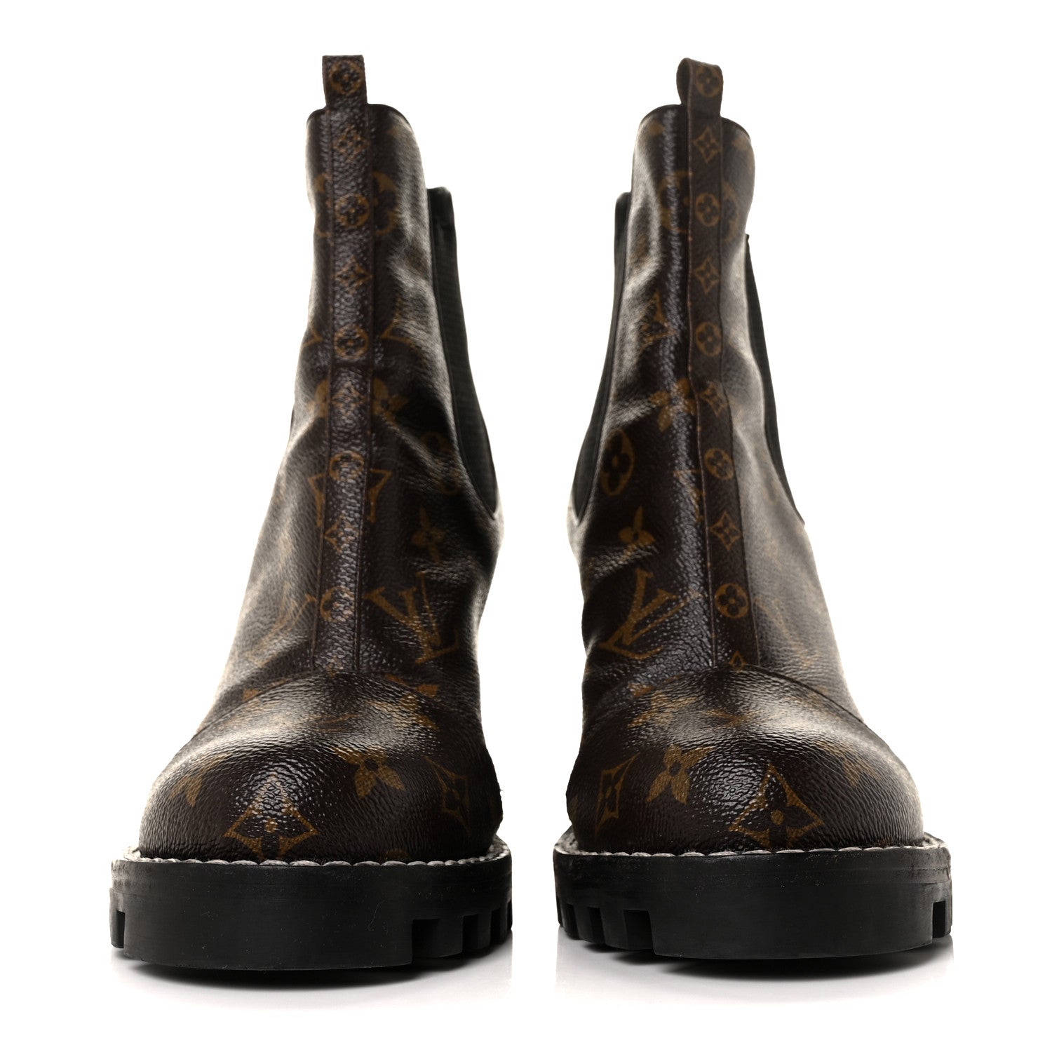 Louis Vuitton Patent Monogram Star Trail Chelsea Ankle Boots 39.5 2 of 7