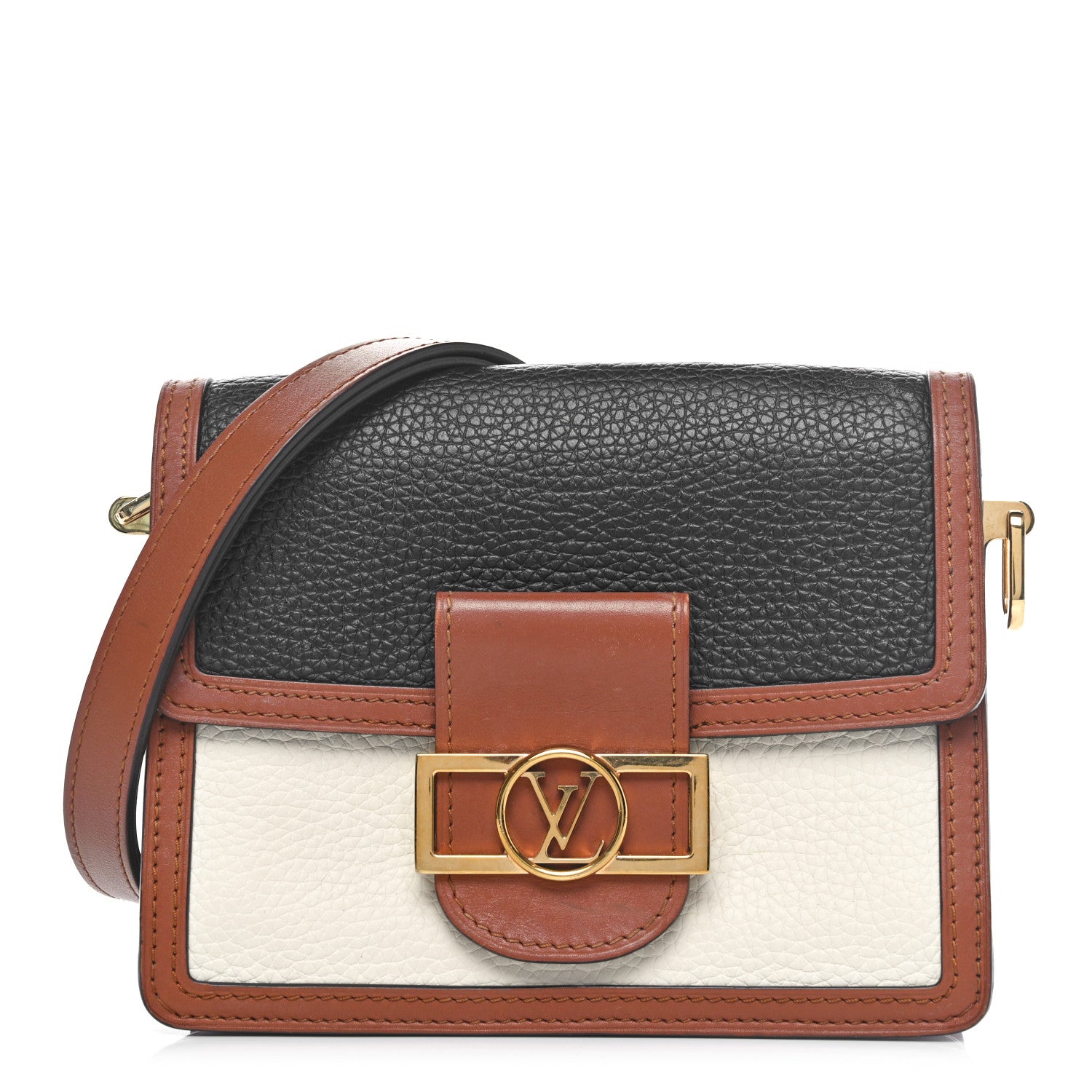 Louis Vuitton Taurillon Mini Dauphine Blackberry Snow 1 of 9