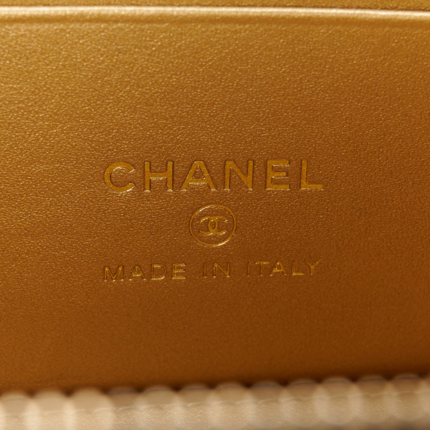 Chanel Lambskin Quilted Pearl Crush Small Vanity Case With Chain Black 6 of 13