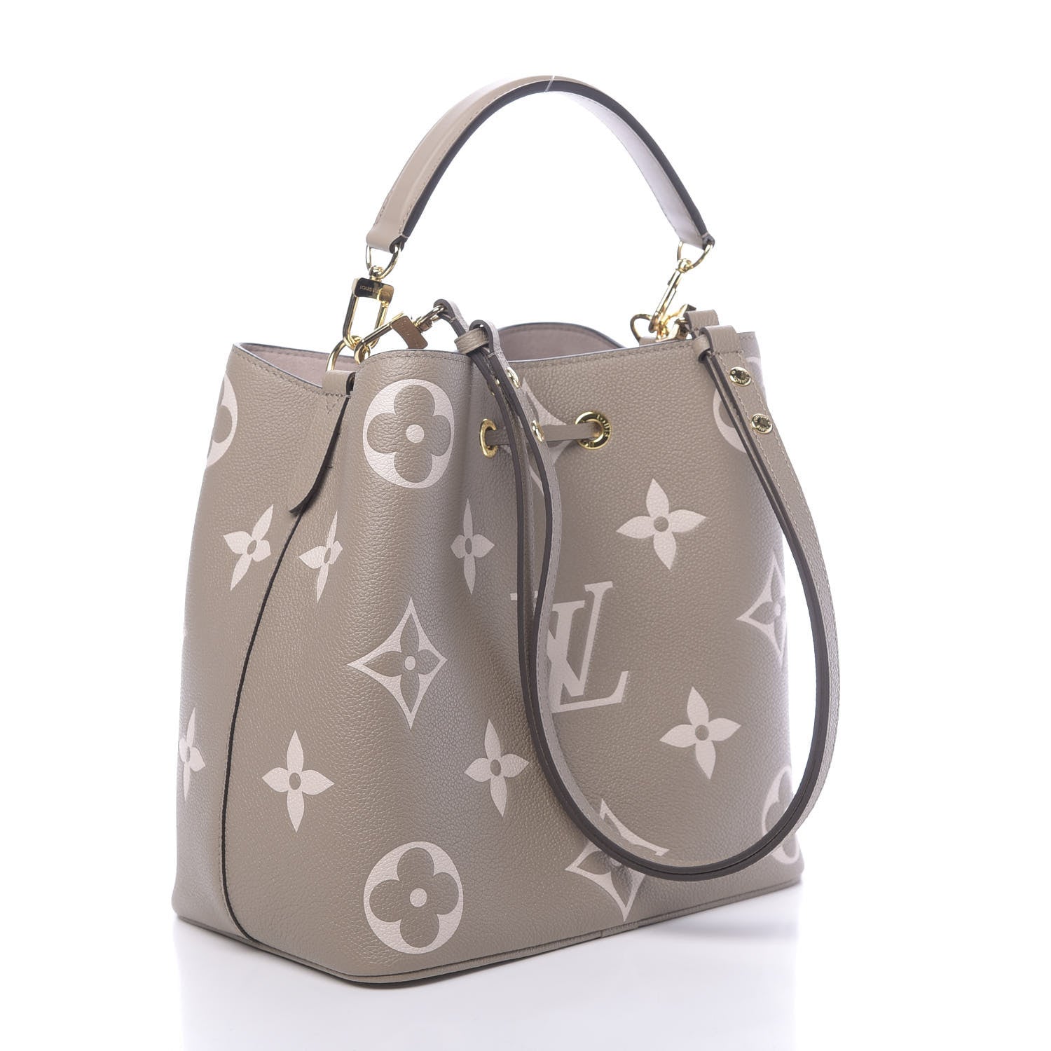 Louis Vuitton Empreinte Monogram Giant Neonoe MM Tourterelle Creme 4 of 11