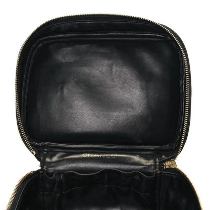 Chanel Lambskin Vanity Cosmetic Case Black 11 of 21
