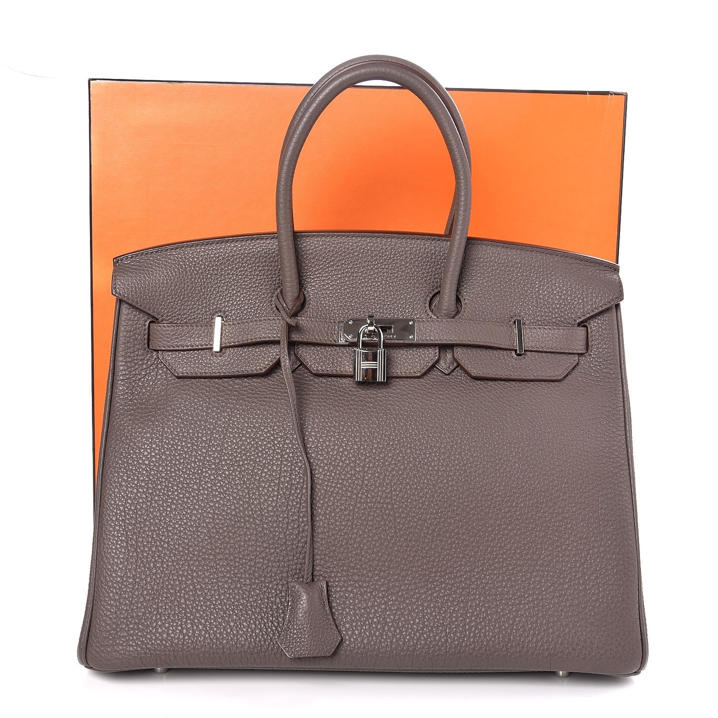 Togo Horeshoe Birkin 35 Etain Gris Perle