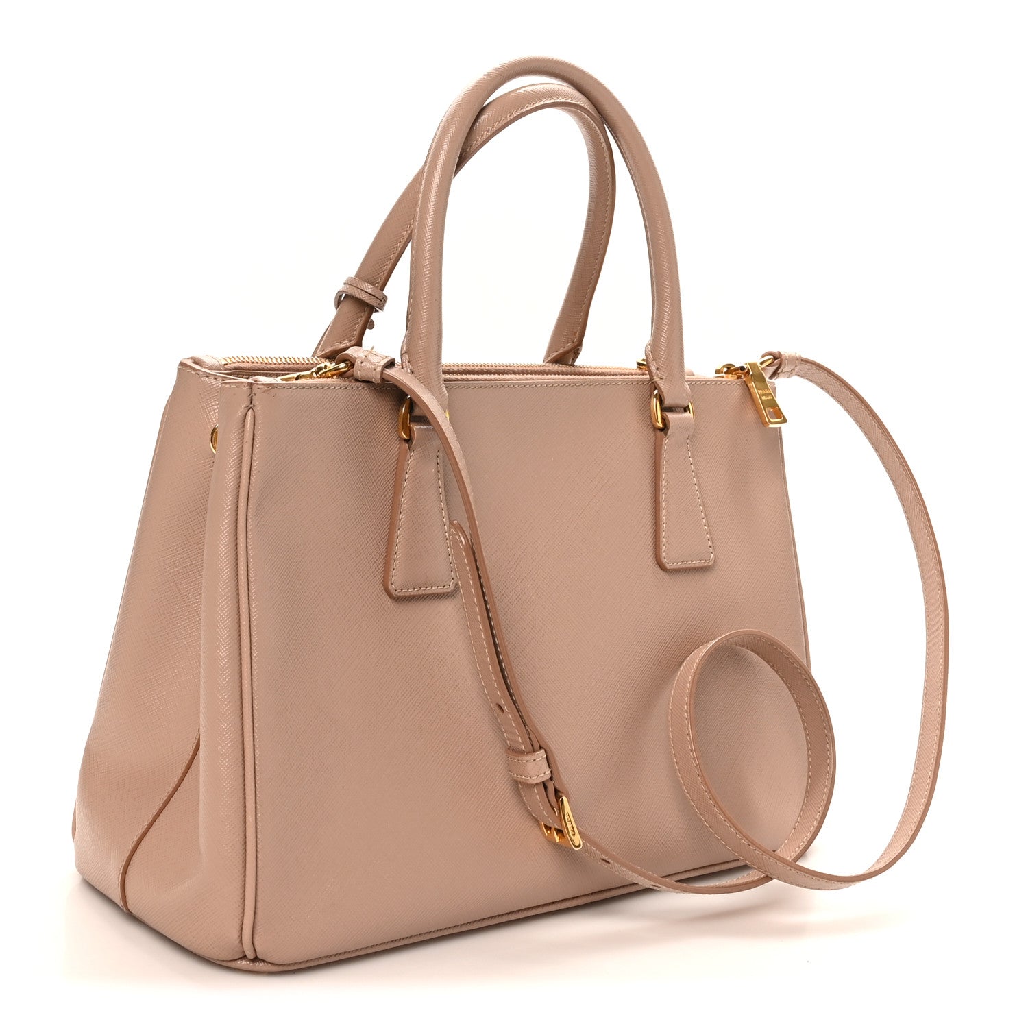 Prada Saffiano Small Galleria Double Zip Tote Cammeo 3 of 9