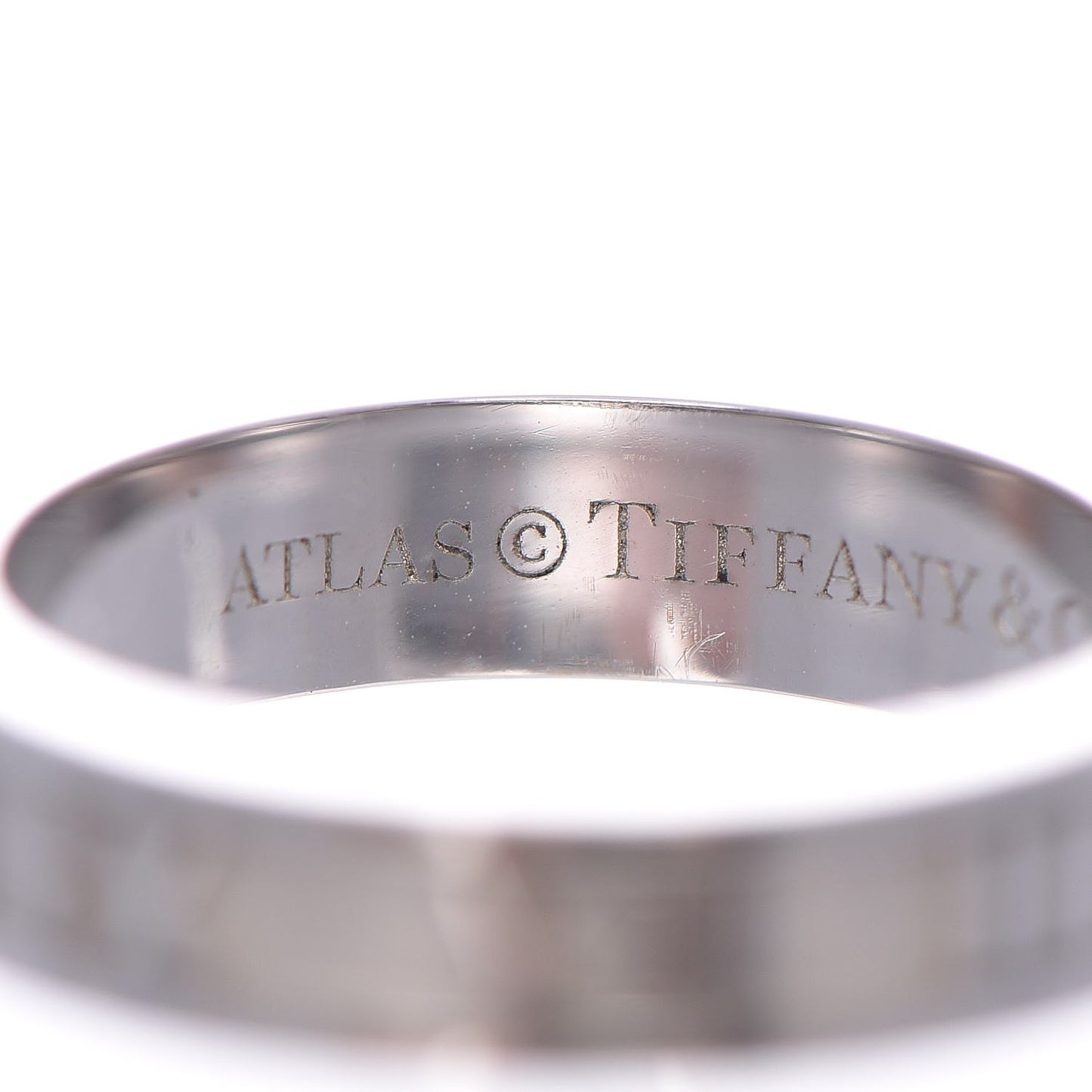 18K White Gold Atlas Ring 49.5 5