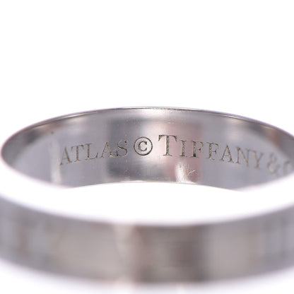 Tiffany 18K White Gold Atlas Ring 49.5 5 4 of 8