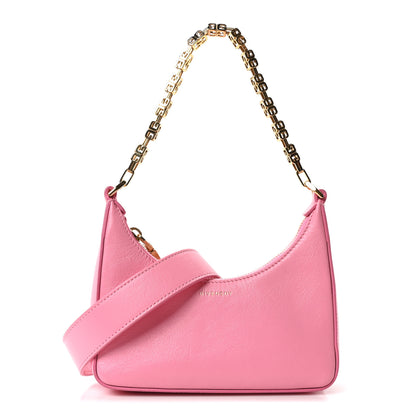 Givenchy Smooth Calfskin Mini Moon Cut Out Shoulder Bag Bright Pink 1 of 10