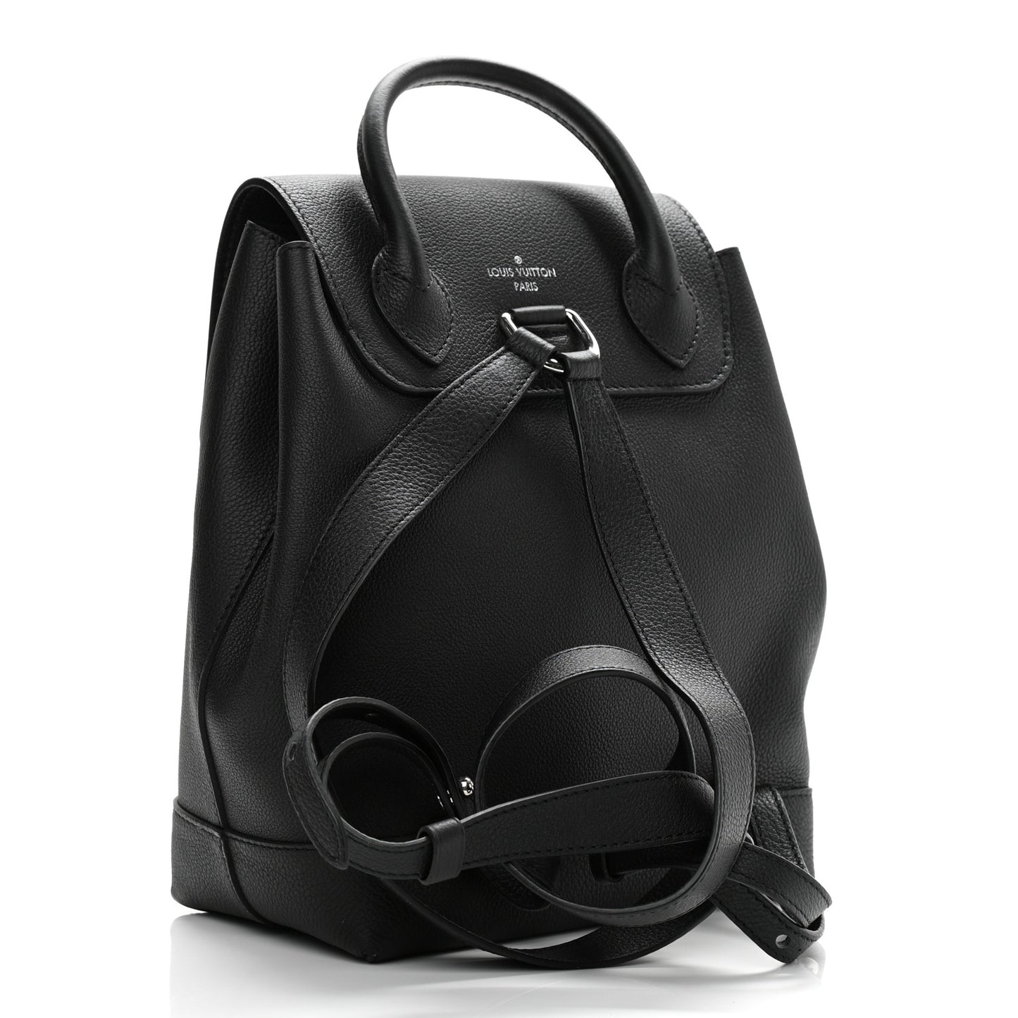 Calfskin Lockme Backpack Black