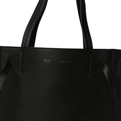 Celine Soft Grained Calfskin Small Belt Cabas Phantom Black 7 of 10