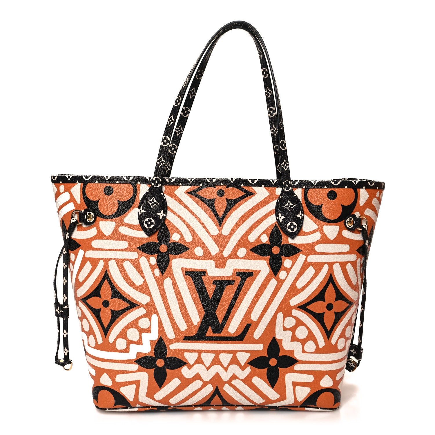 Louis Vuitton Monogram Giant Crafty Neverfull MM Creme Caramel 1 of 12