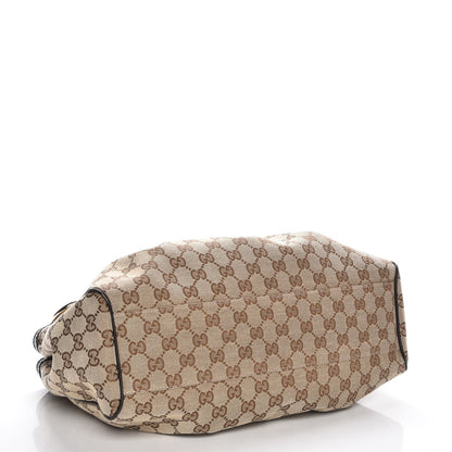 Gucci Monogram Medium Sukey Tote Beige Ebony Black 4 of 7