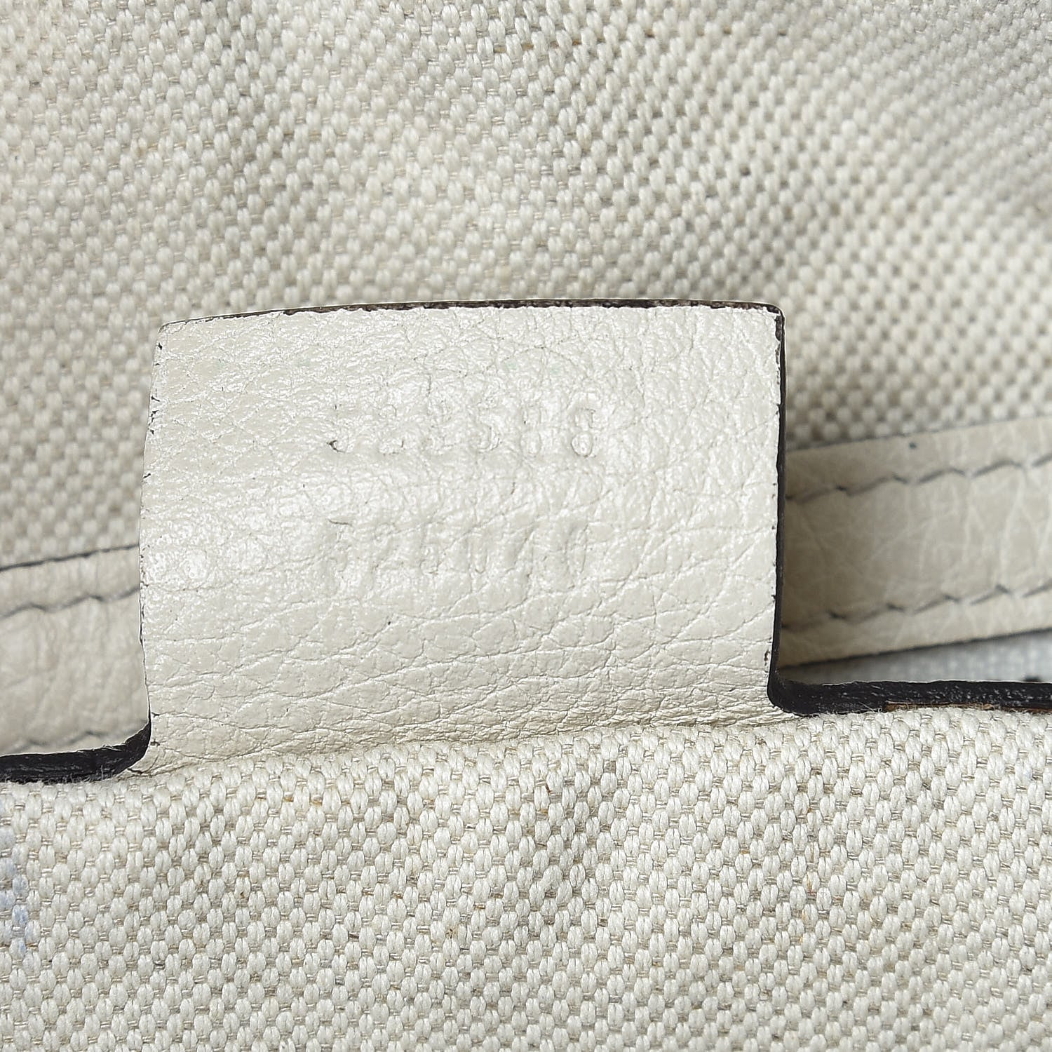 Gucci Grained Calfskin Logo Half Moon Hobo White 7 of 12