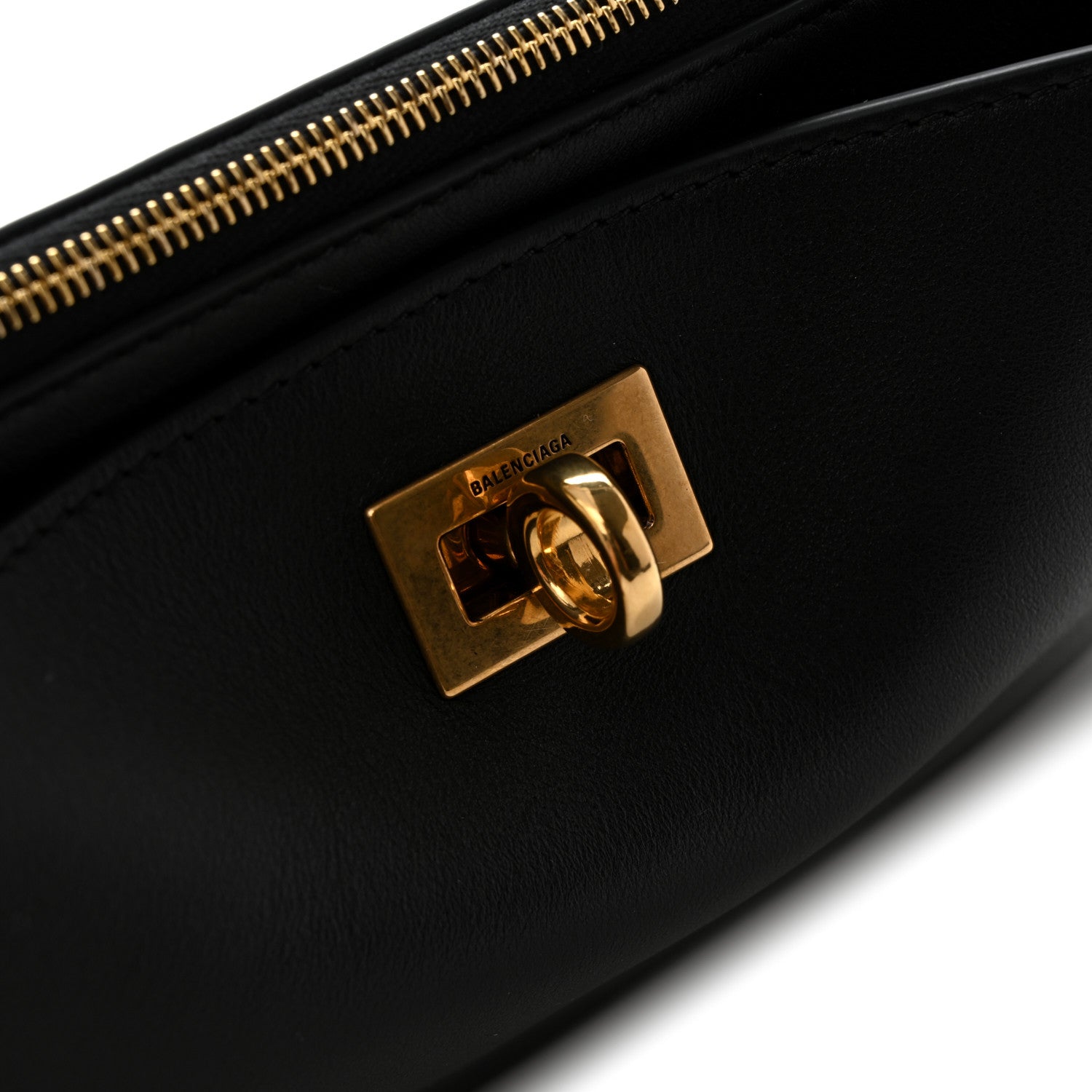 Balenciaga Natural Smooth Calfskin Rodeo Sling Pochette Black 11 of 12