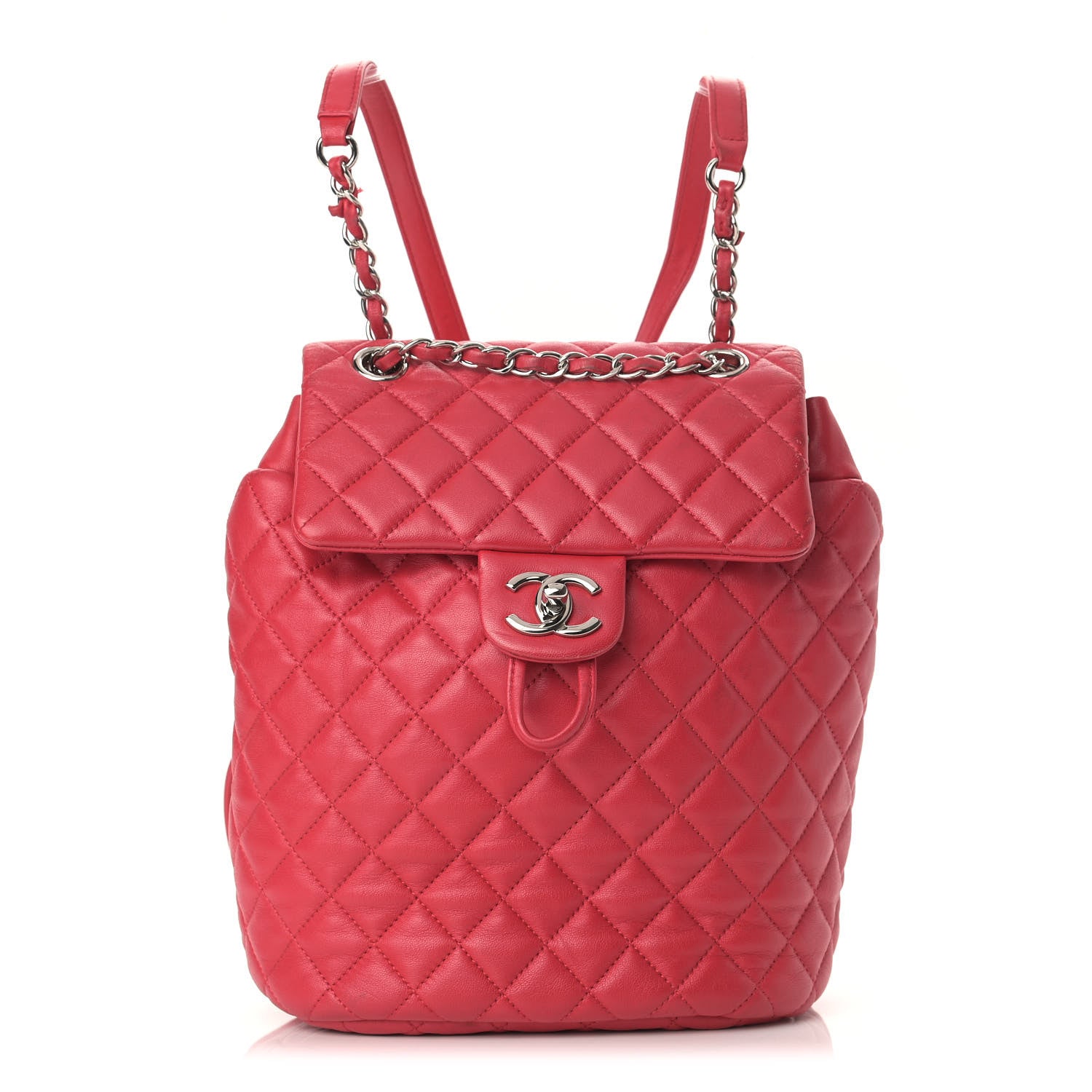 Chanel Lambskin Quilted Small Urban Spirit Backpack Red 1 of 16