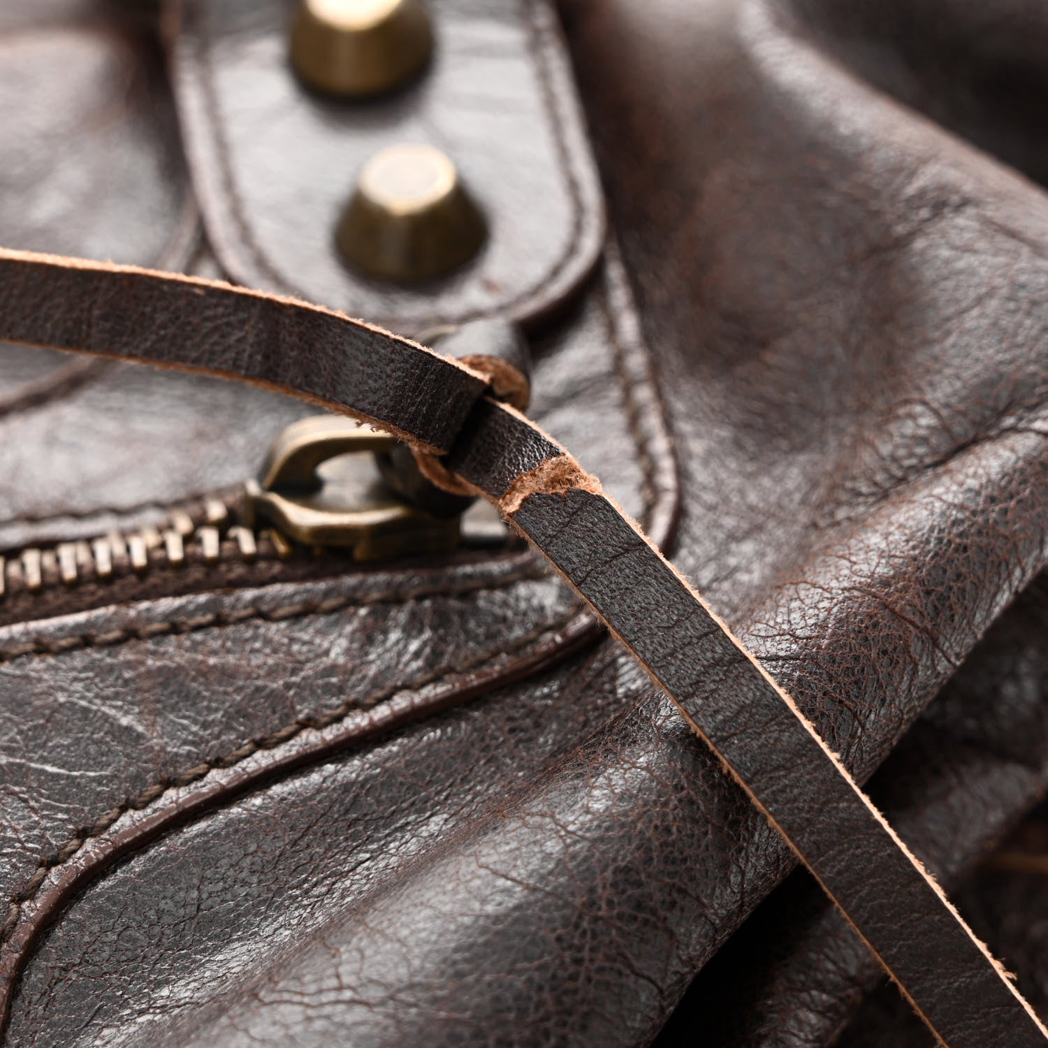 Balenciaga Agneau Classic Hardware City Cigare Fonce 17 of 19