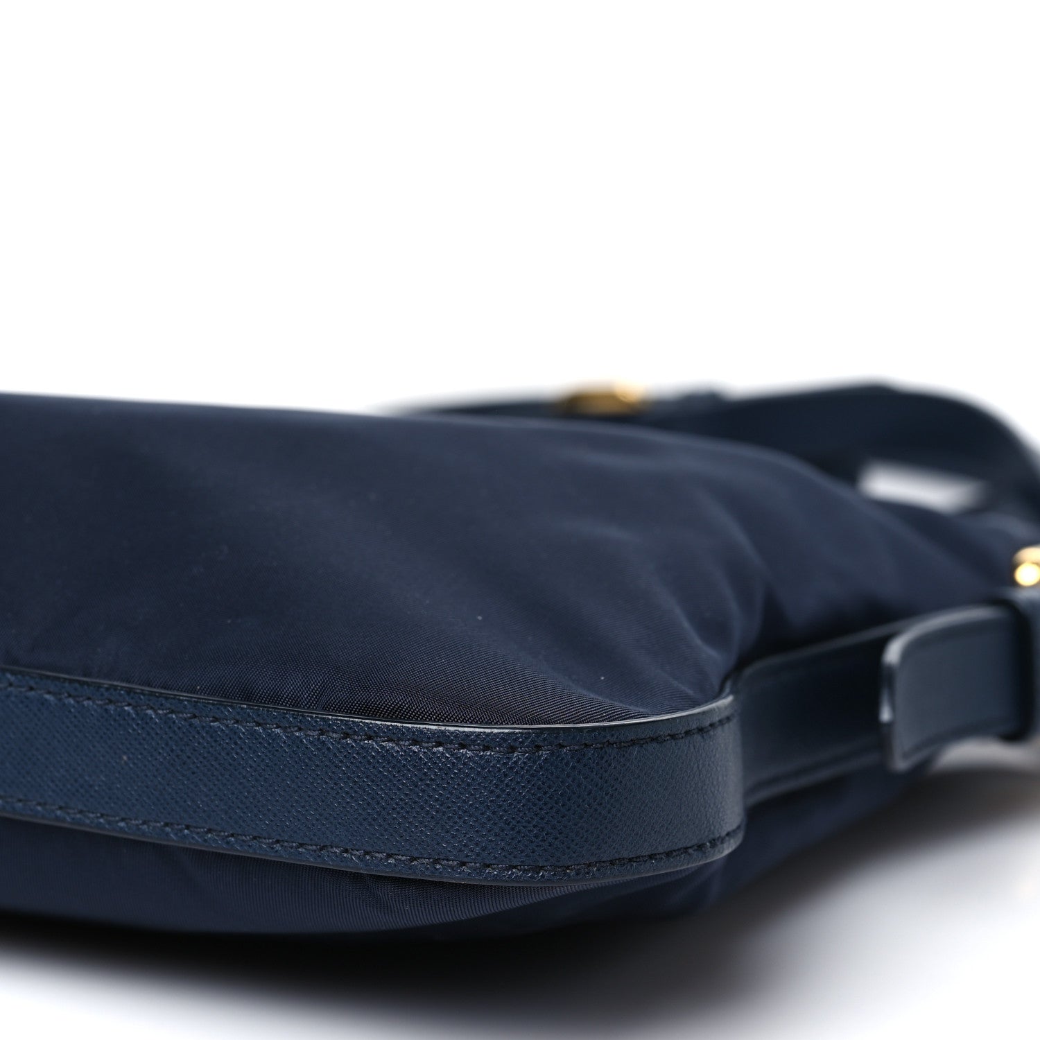 Prada Tessuto Nylon Saffiano Small Crossbody Bag Navy 9 of 10