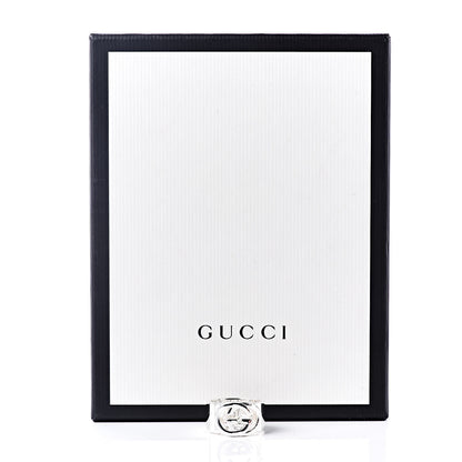 Gucci Sterling Silver 10mm Interlocking G Band Ring 52 6 5 of 5