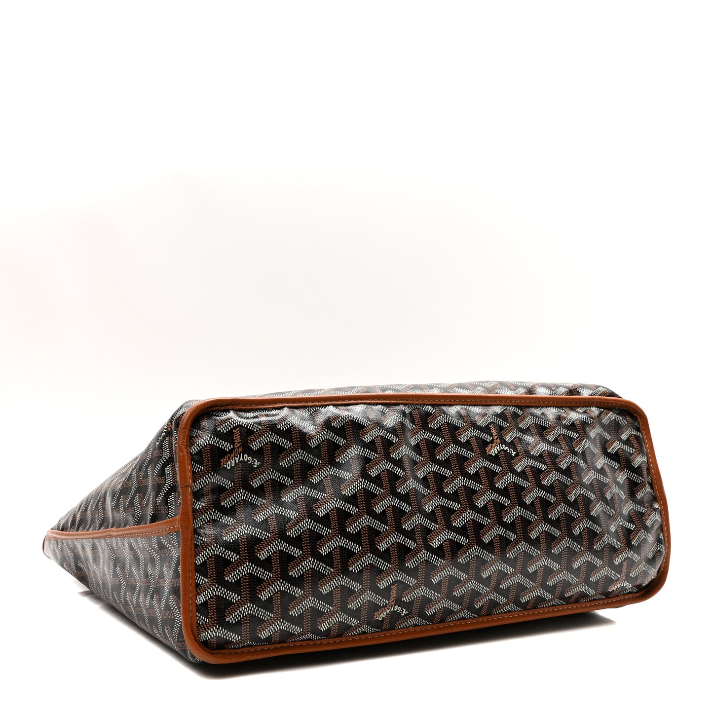 Goyardine Reversible Anjou PM Black Gold