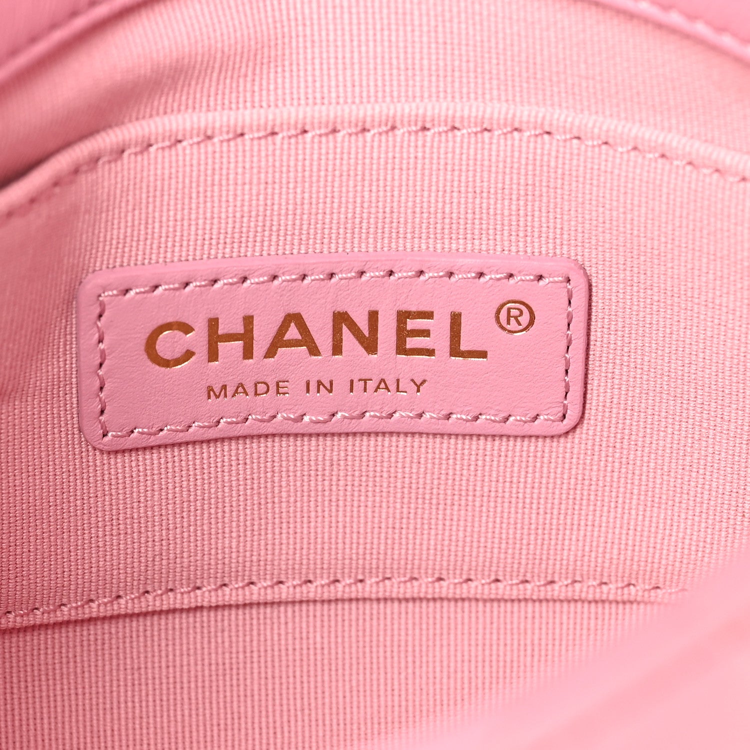 Chanel Lambskin Quilted Mini Lacquered Chain Flap Pink 6 of 10