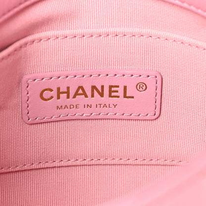 Chanel Lambskin Quilted Mini Lacquered Chain Flap Pink 6 of 10