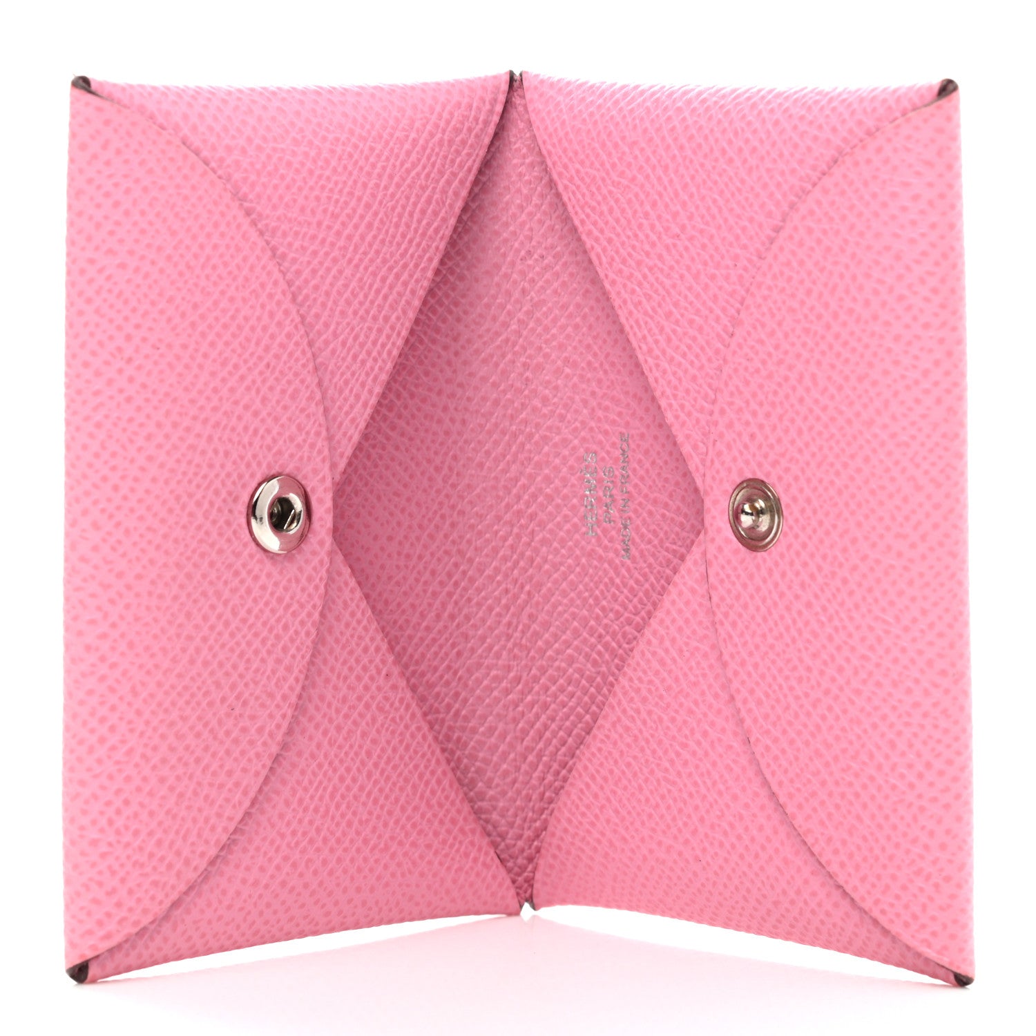 Hermes Epsom Calvi Card Case 5P Pink 5 of 8