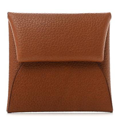 Hermes Barenia Faubourg Bastia Verso Coin Purse Fauve Abricot 1 of 7