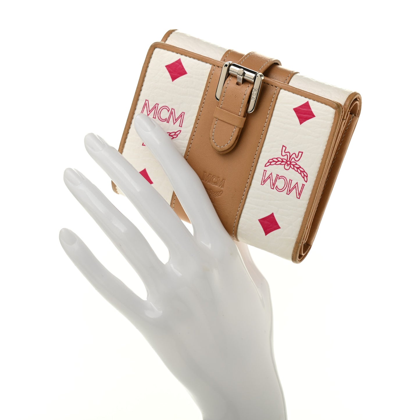 Visetos Trifold Wallet Pink White