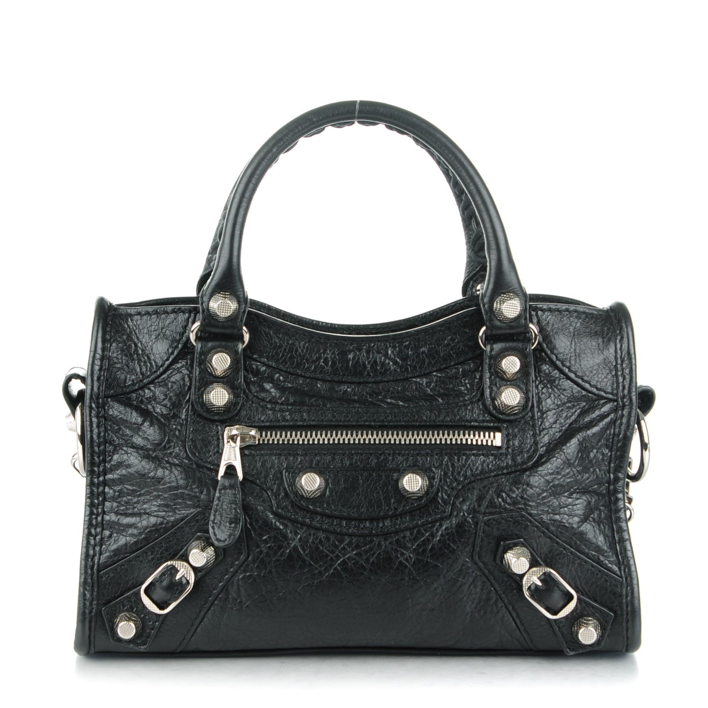 Agneau Giant 12 Silver Hardware Mini City Black
